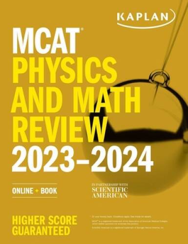 MCAT Physics and Math Review 2023-2024: Online  Book (Kaplan Test Prep) - GOOD