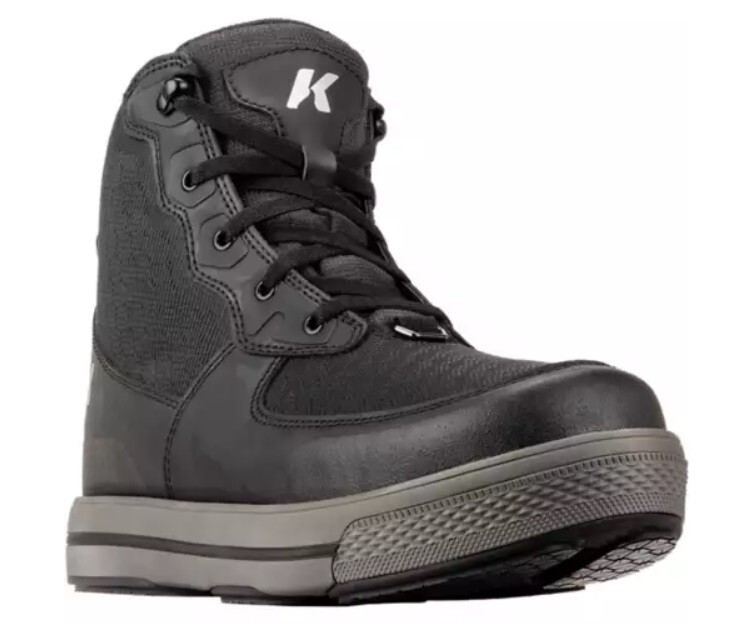 SIZE #9 KORKERS STEALTH SNEAKER WADING BOOT -HYPERLITE, QUICK DRAIN, FIXED SOLE