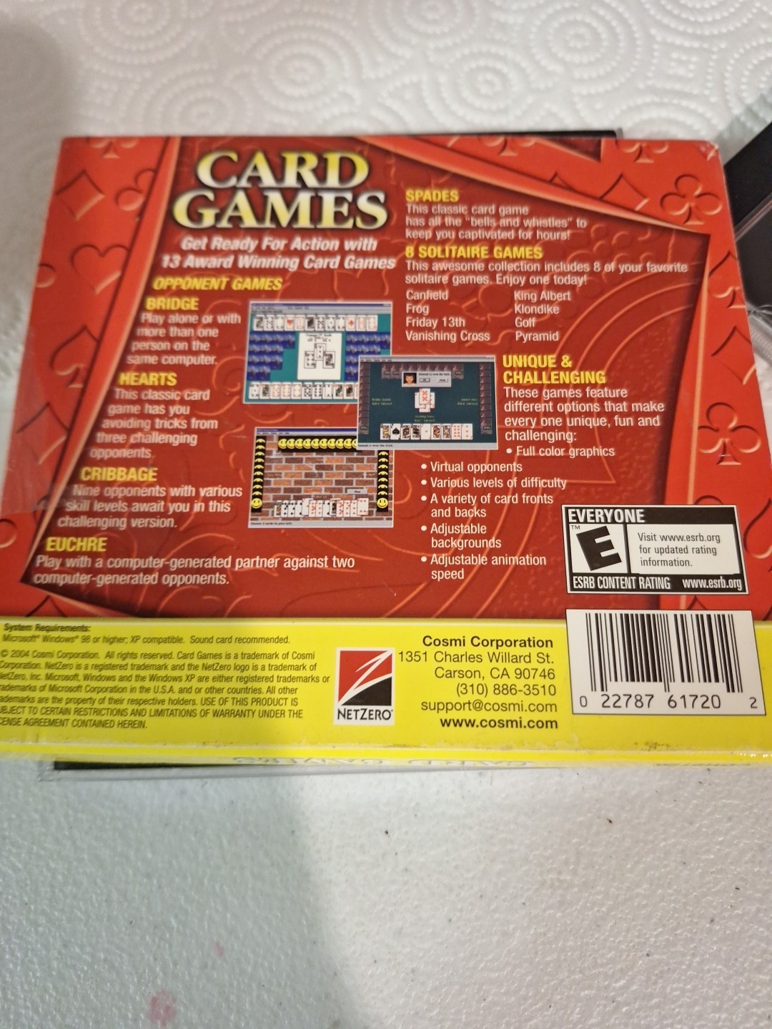 4 PC CD- ROM Software Games Used. See Pics For Titles.