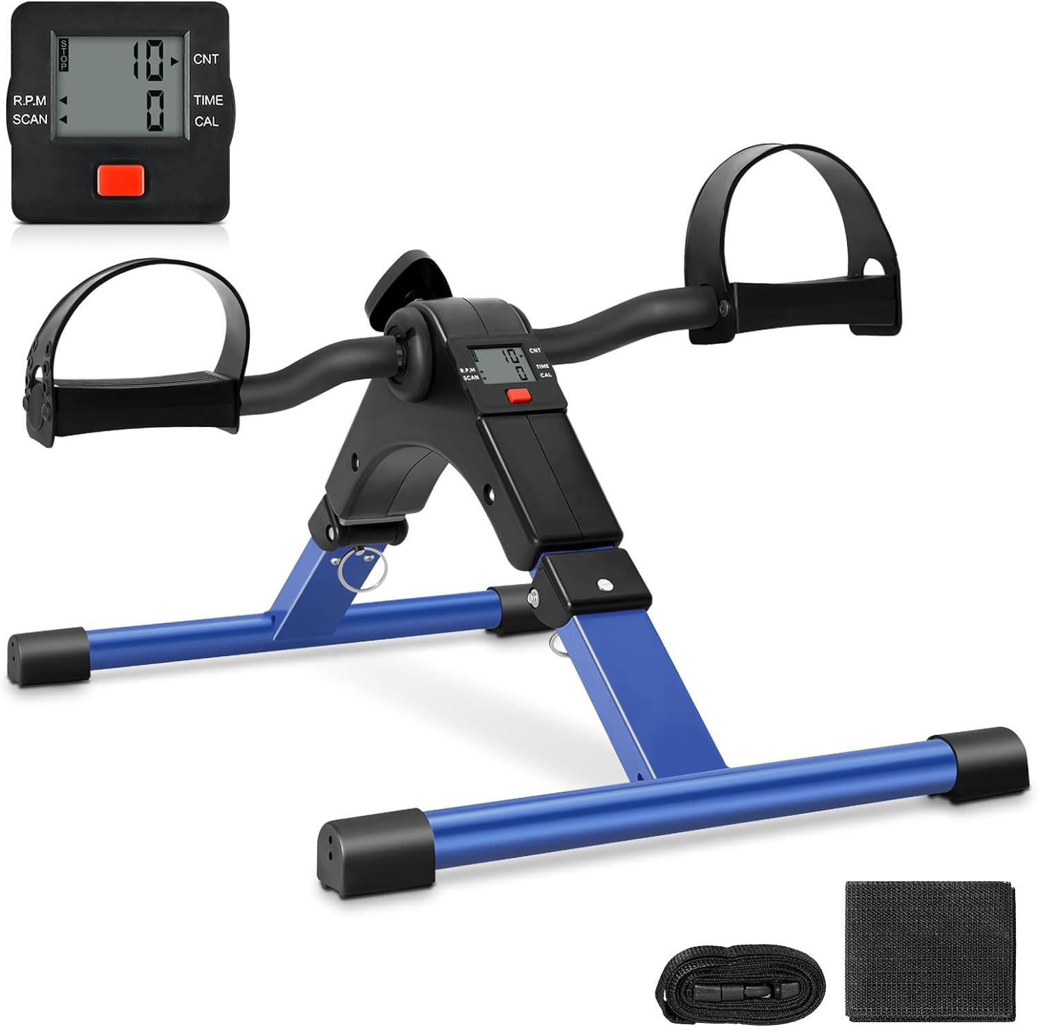 Evoland Mini Exercise Cycle Pedal Stepper Bike Arm Leg Exerciser W/ LCD Display
