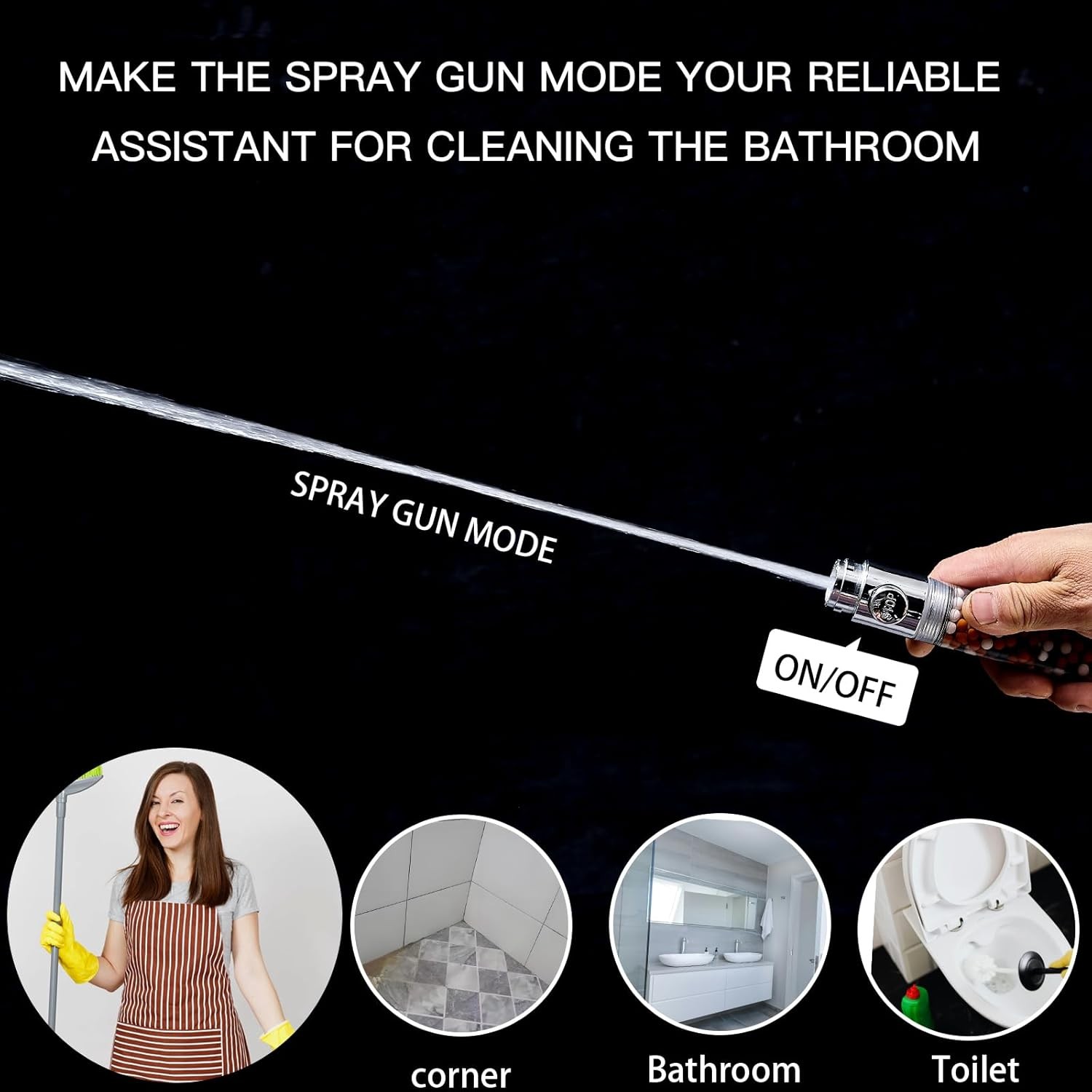 Filtered Shower Head with Handheld - High Pressure Transparent + Chrome
