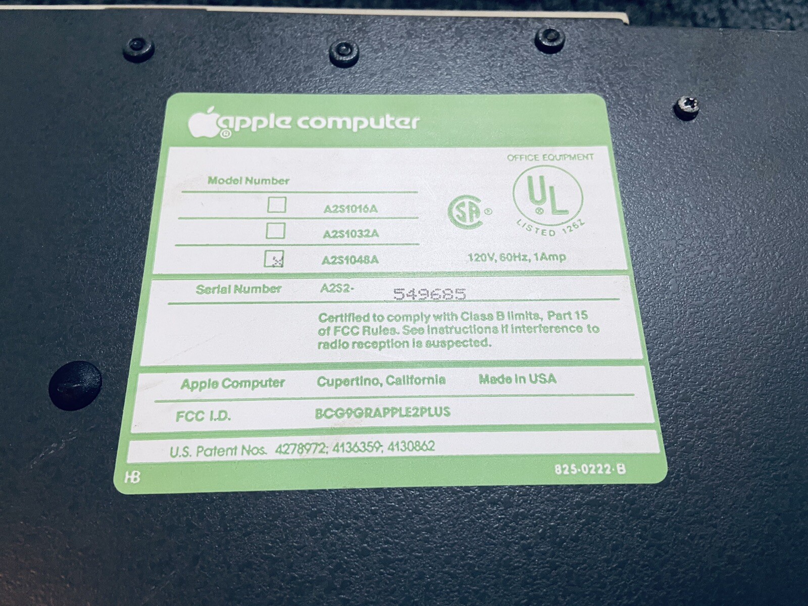 Vintage EUC 1980 Apple II Plus Computer Rare Microsoft ROM Plus RAM Card