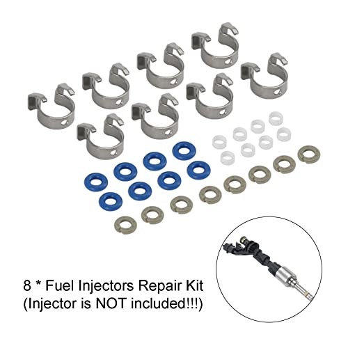 8PCS Fuel Injectors Repair Seal Kit Fit for Jaguar 5.0L V8 and for Range Rover