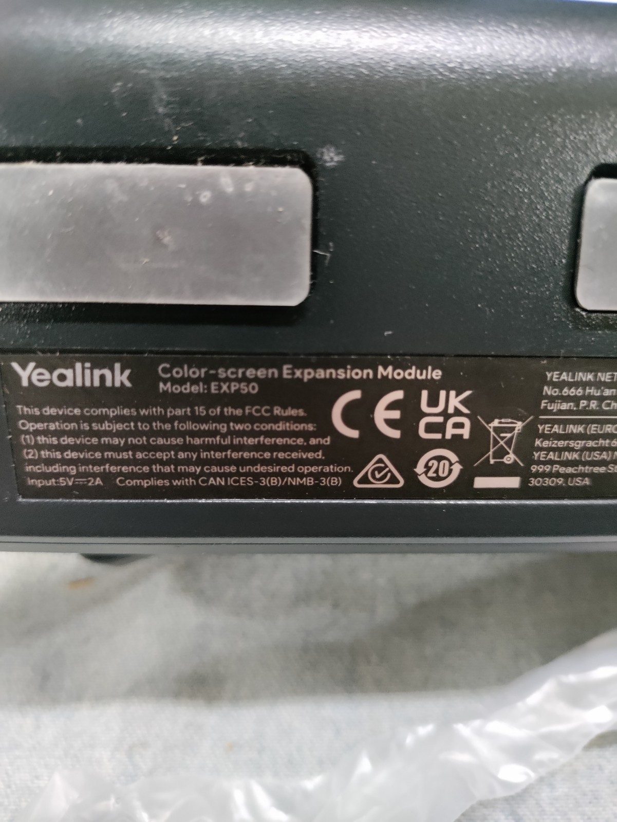 Yealink MP56 w/EXP50 Defaulted, B stock