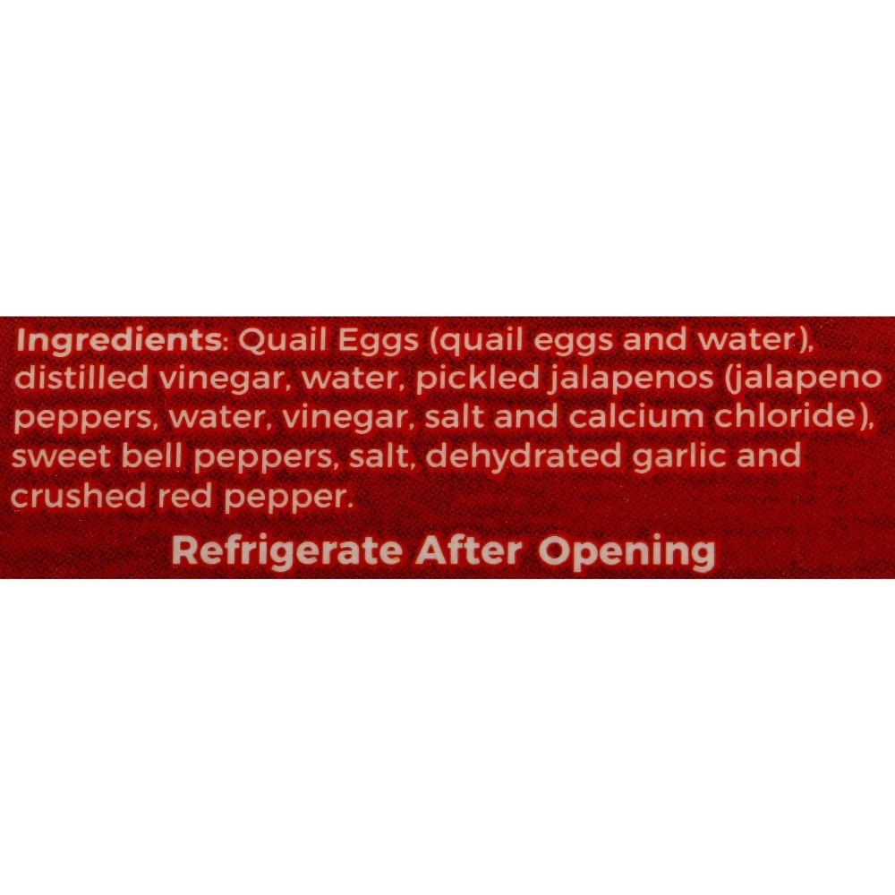 (3 pack) Pickled Jalapeno Quail Eggs