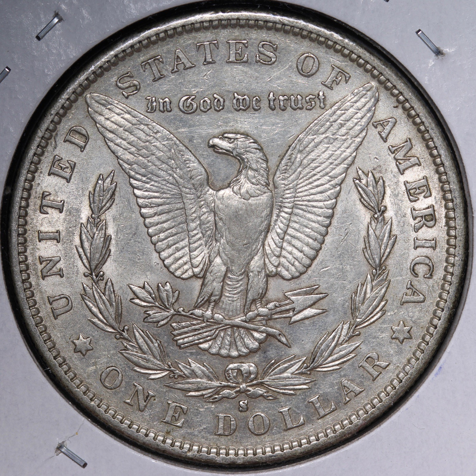 1890-S Morgan Silver Dollar AU+/UNC E363 DRMM