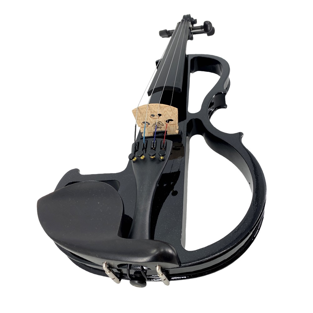 4/4 Full Size Solid Wood Electric Silent Violin - Complete Accessories Kit
