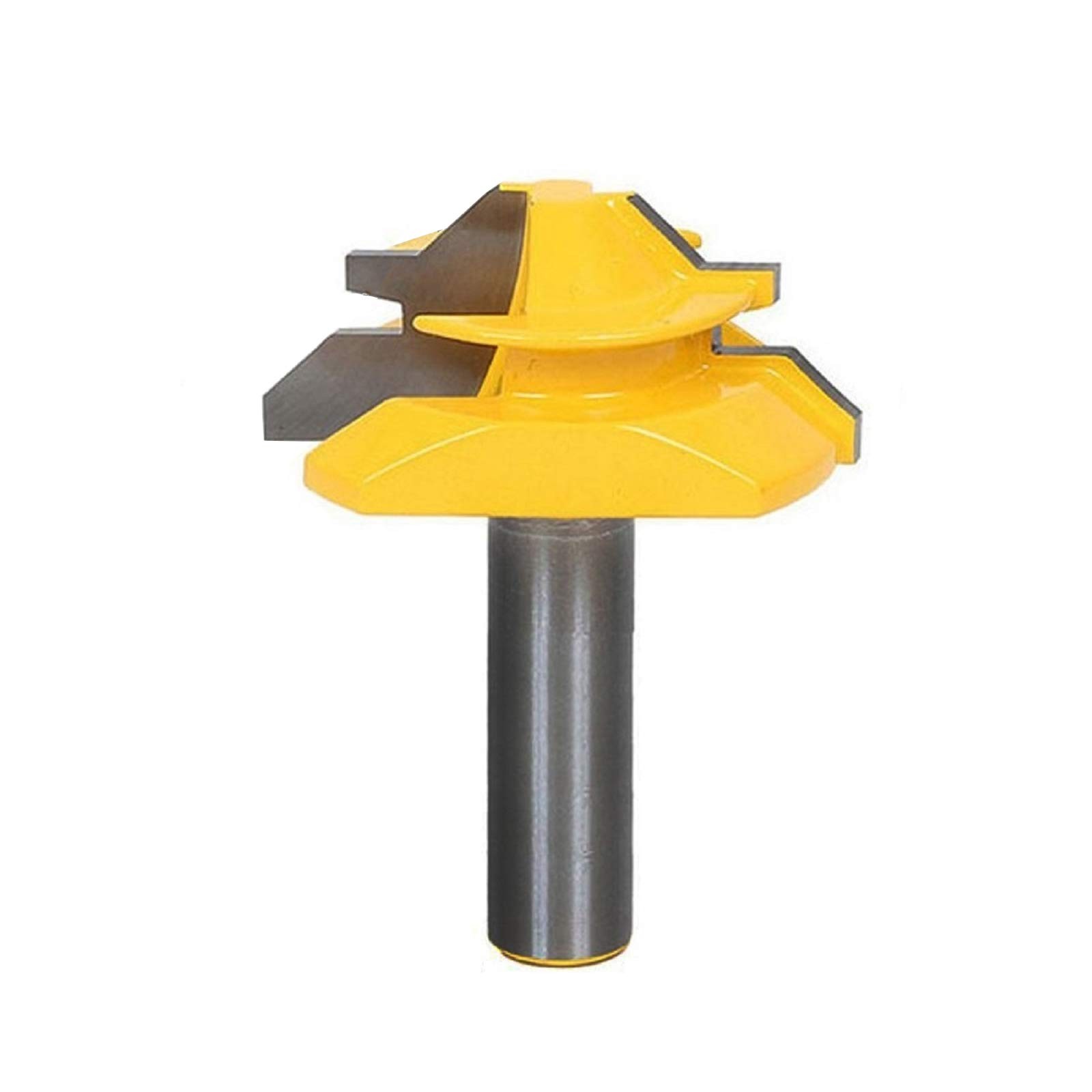 1/2" Shank 45° Lock Miter Router Bit for 3/4" Stock Woodworking Cutter Tool