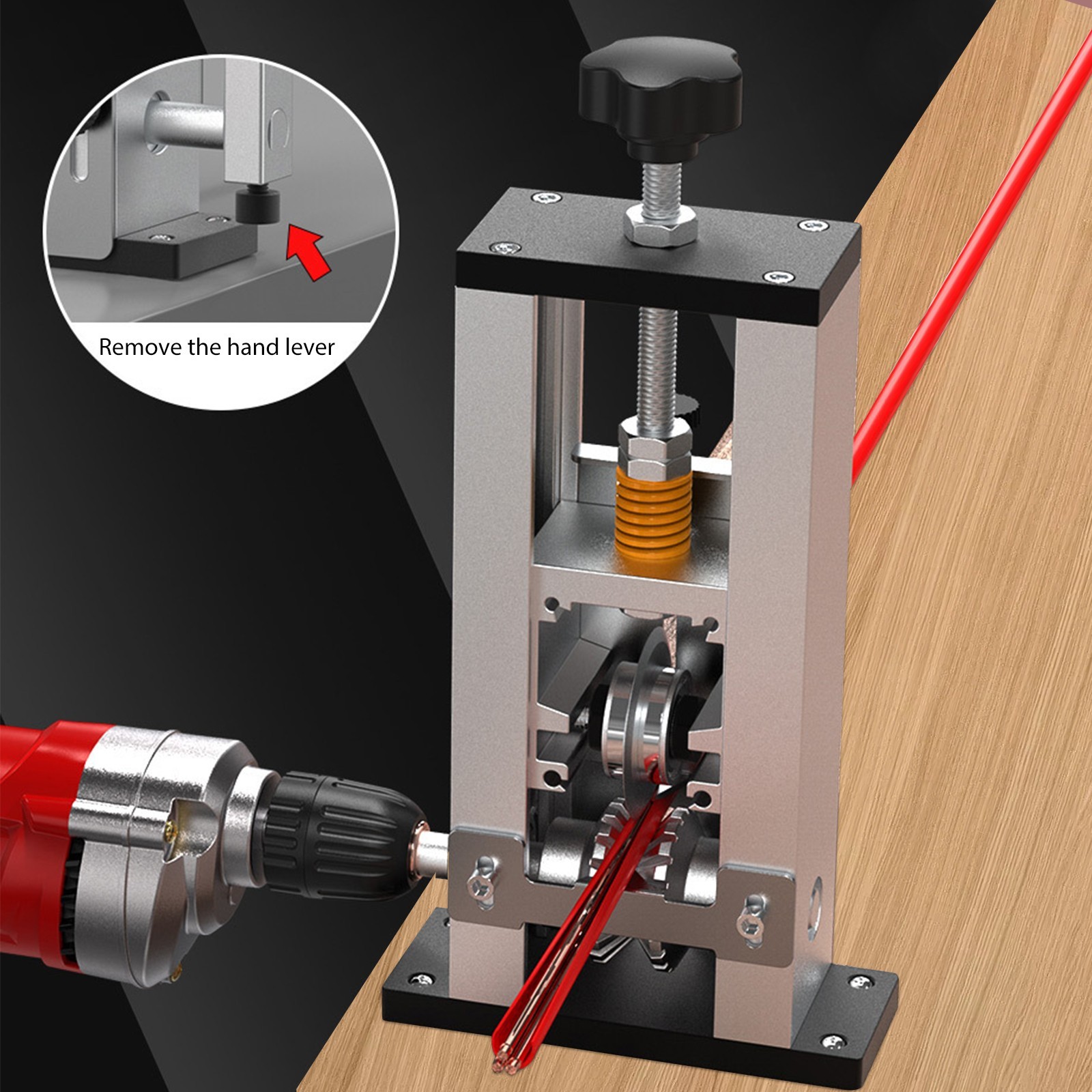 Manual Electric Wire Stripping Machine Portable Copper Cable Stripper 1mm-25mm