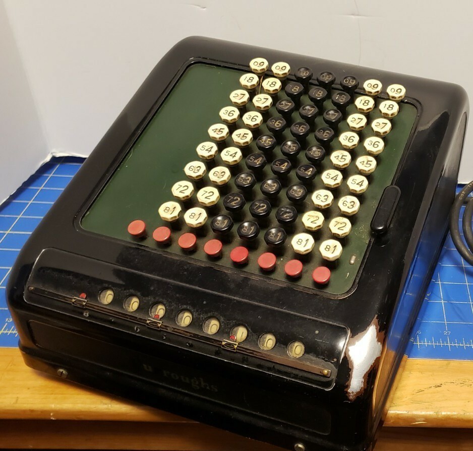 Vintage 1920s Burroughs Electric Calculator Windsor Ontario Canada Eaton's Store
