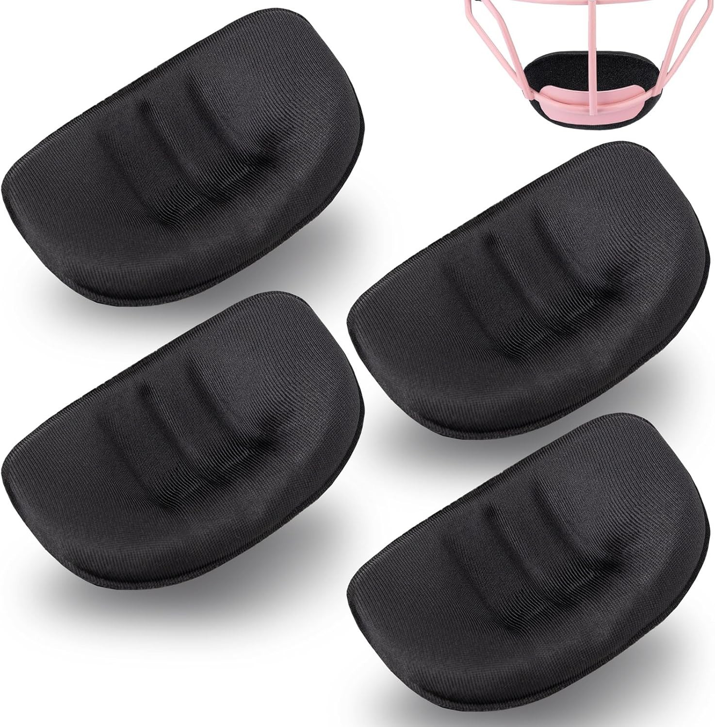 Softball Fielder's Face Cover & Chin Cup Replacement - 4 Pcs Protective Gear