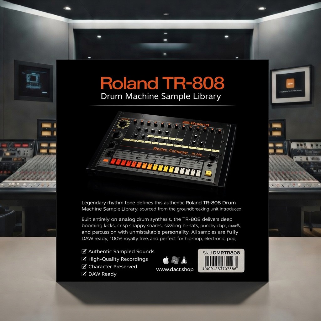 Roland TR-808 Drum Machine Sample Library