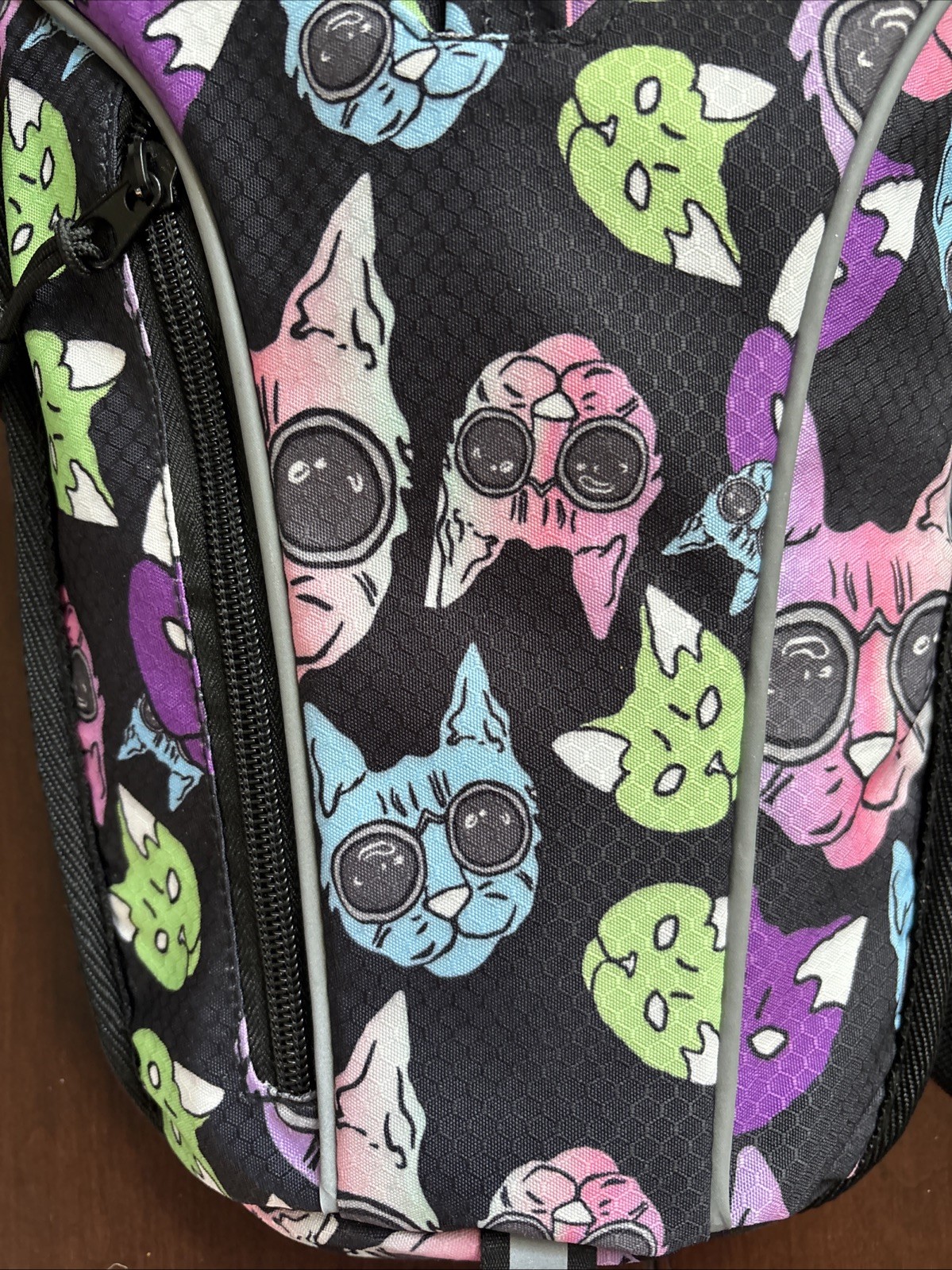 Vibedration Hydration H20 Event Bag Backpack Cool Cat With Glasses Design