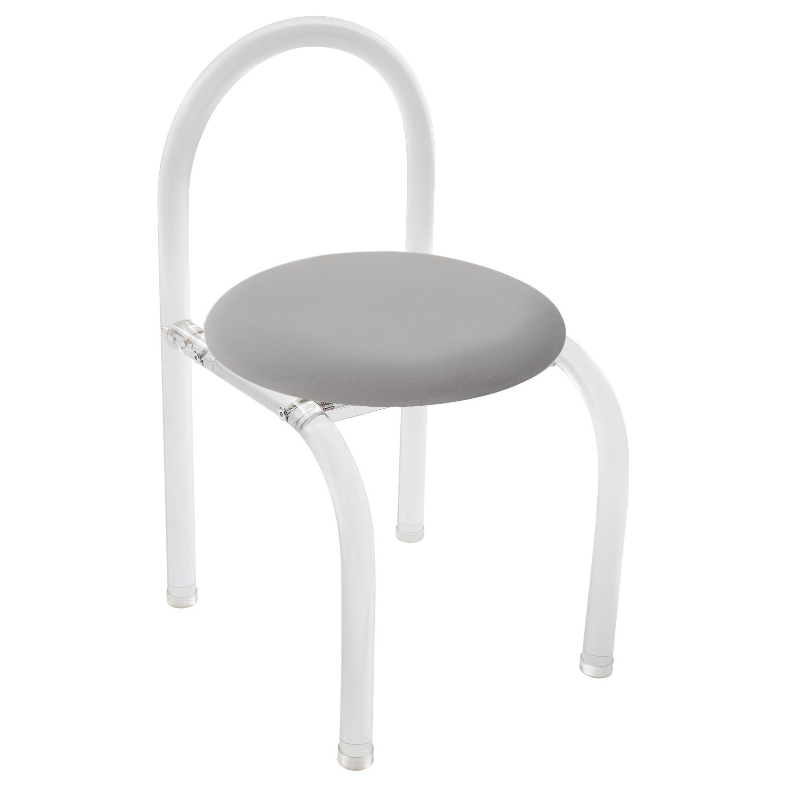 40*40*72cm Modern Minimalist Acrylic Clear Chair, 165.35 lbs Makeup Chair