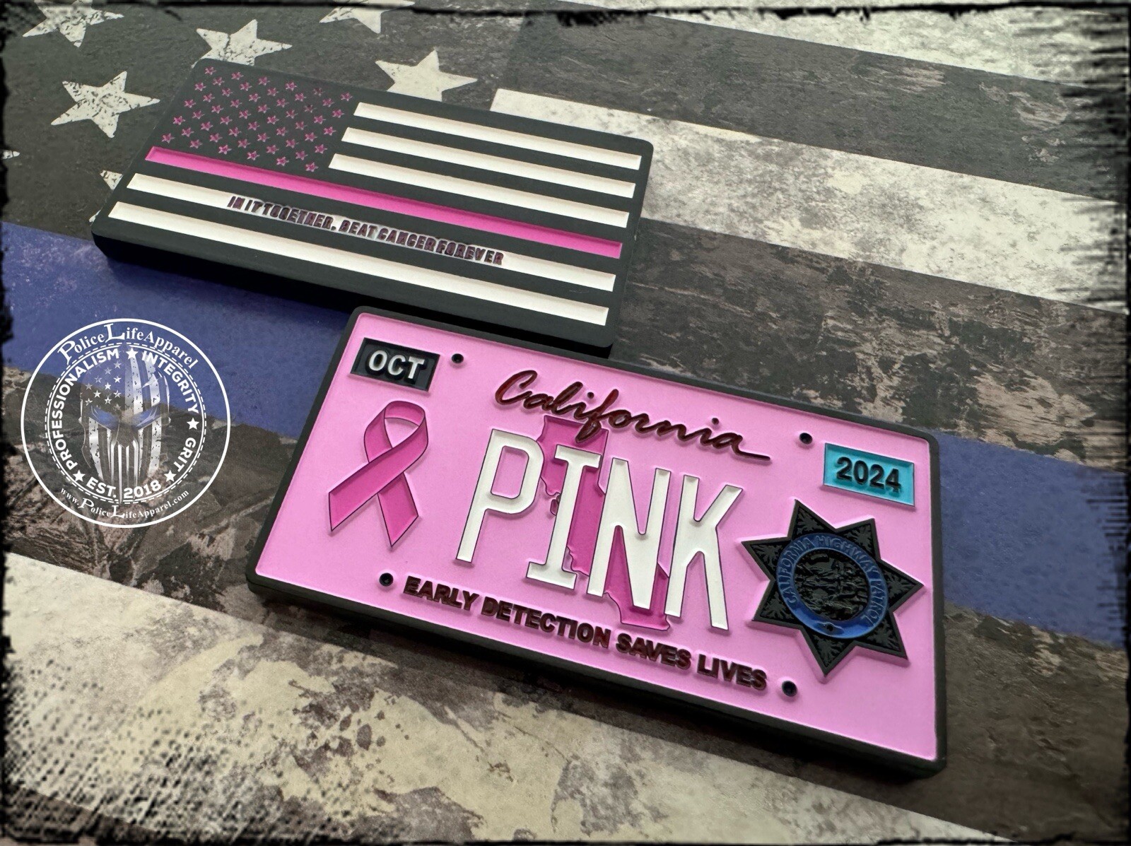 2024 Cancer Support License Plate Challenge Coin