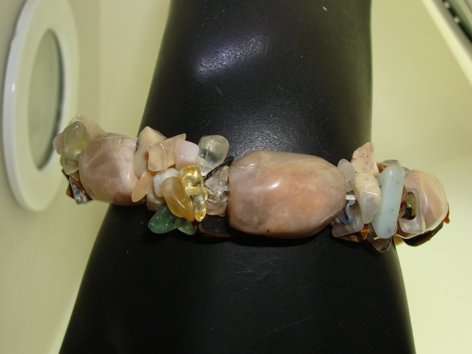 JASPER DRUZY W/ASSORTED GENUINE GEMSTONES BRACELET! NEW WITHOUT TAGS