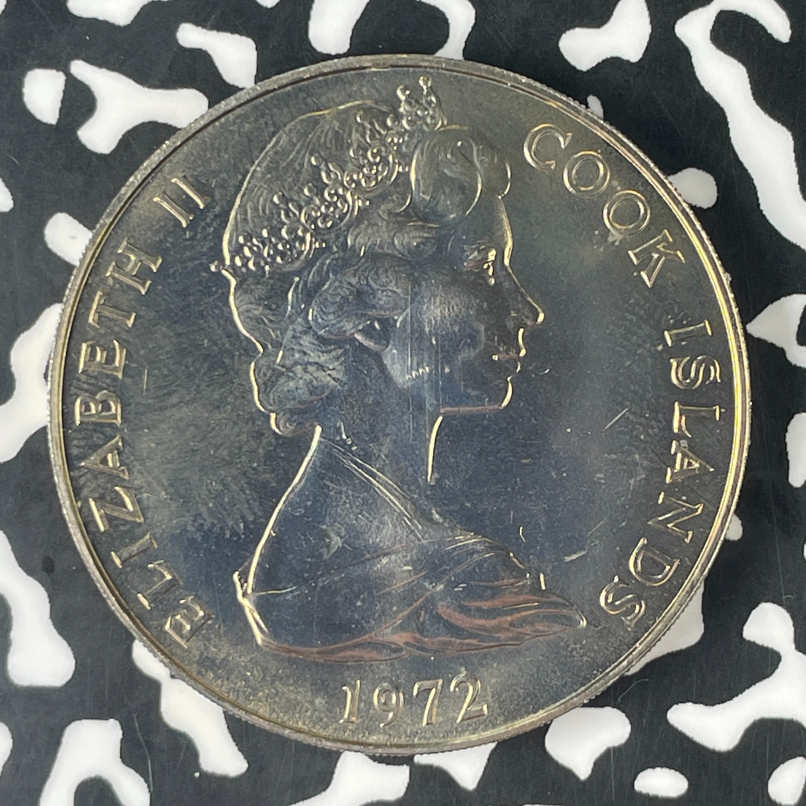 1972 Cook Islands $1 Dollar Lot#F0581 High Grade! Beautiful!