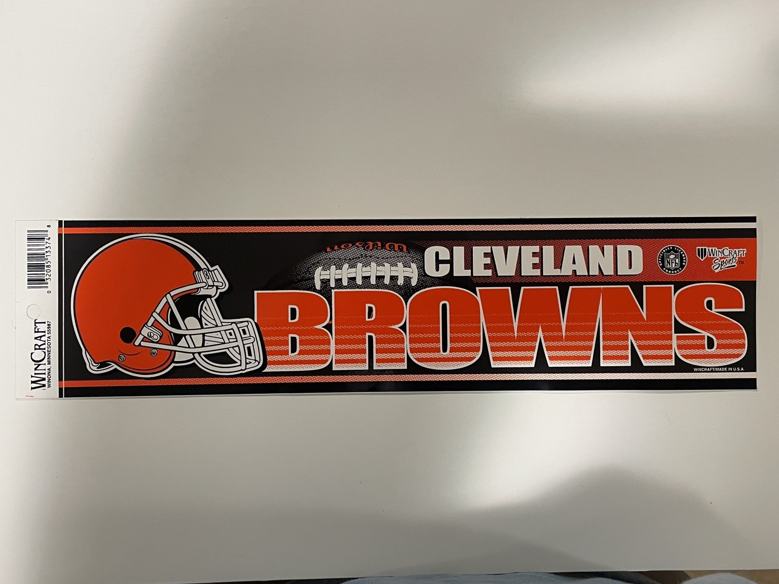 Vintage Cleveland Browns Bumper Sticker Decal Wincraft NFL Football