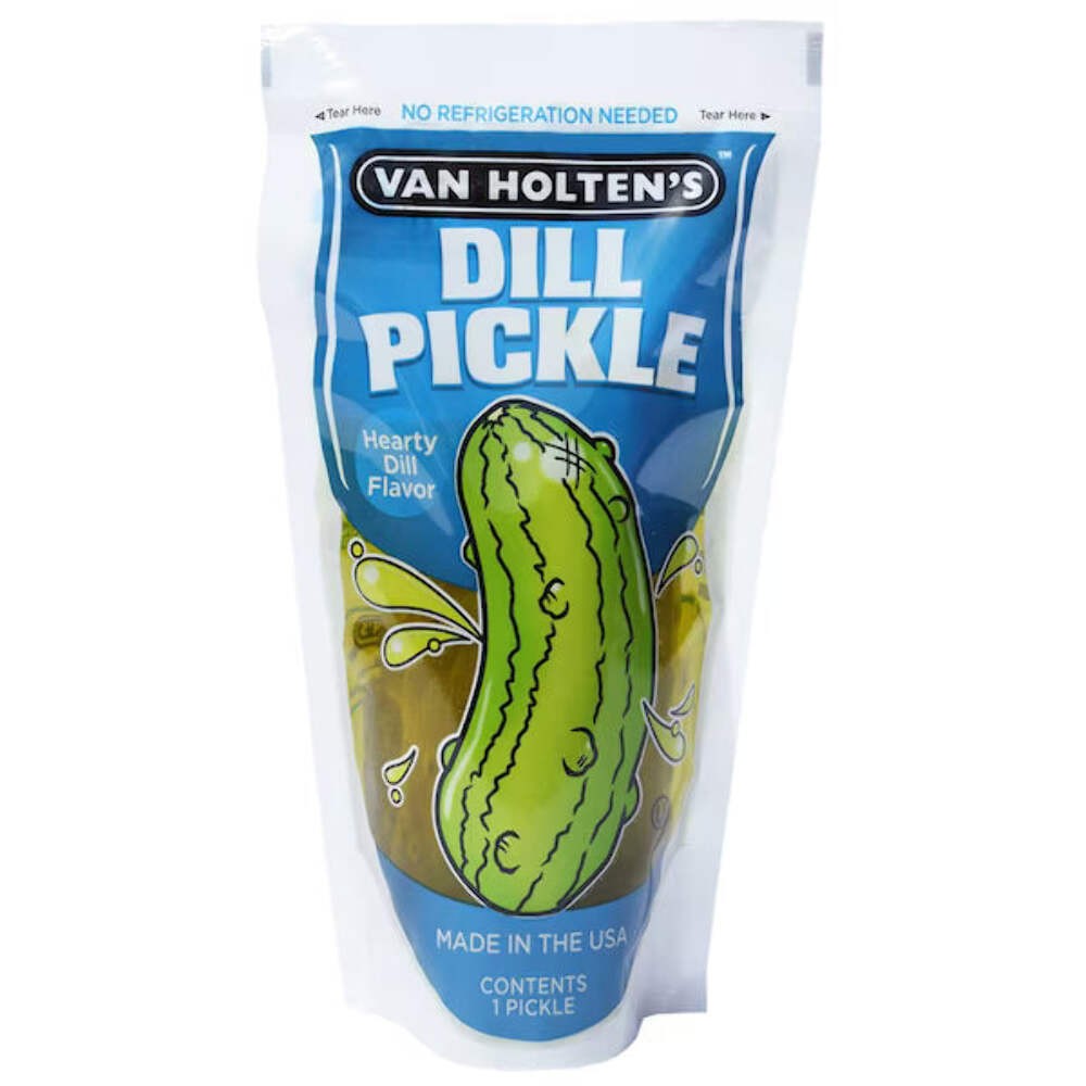 Van Holten’s Pickles – Jumbo Pickle-in-a-Pouch – Multiple Bold Flavors – Availab