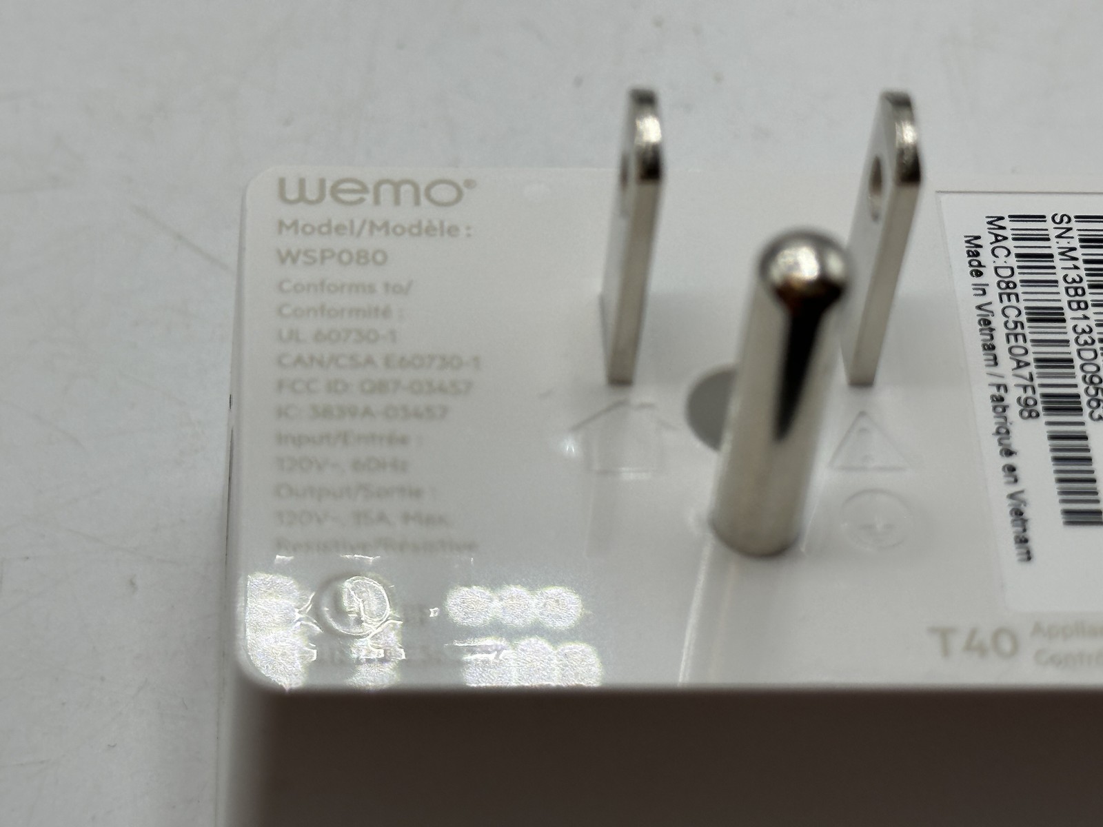 WeMo WIFI ENABLED Smart Plug 161 ( WSP080 ) WITH FREE SHIPPING