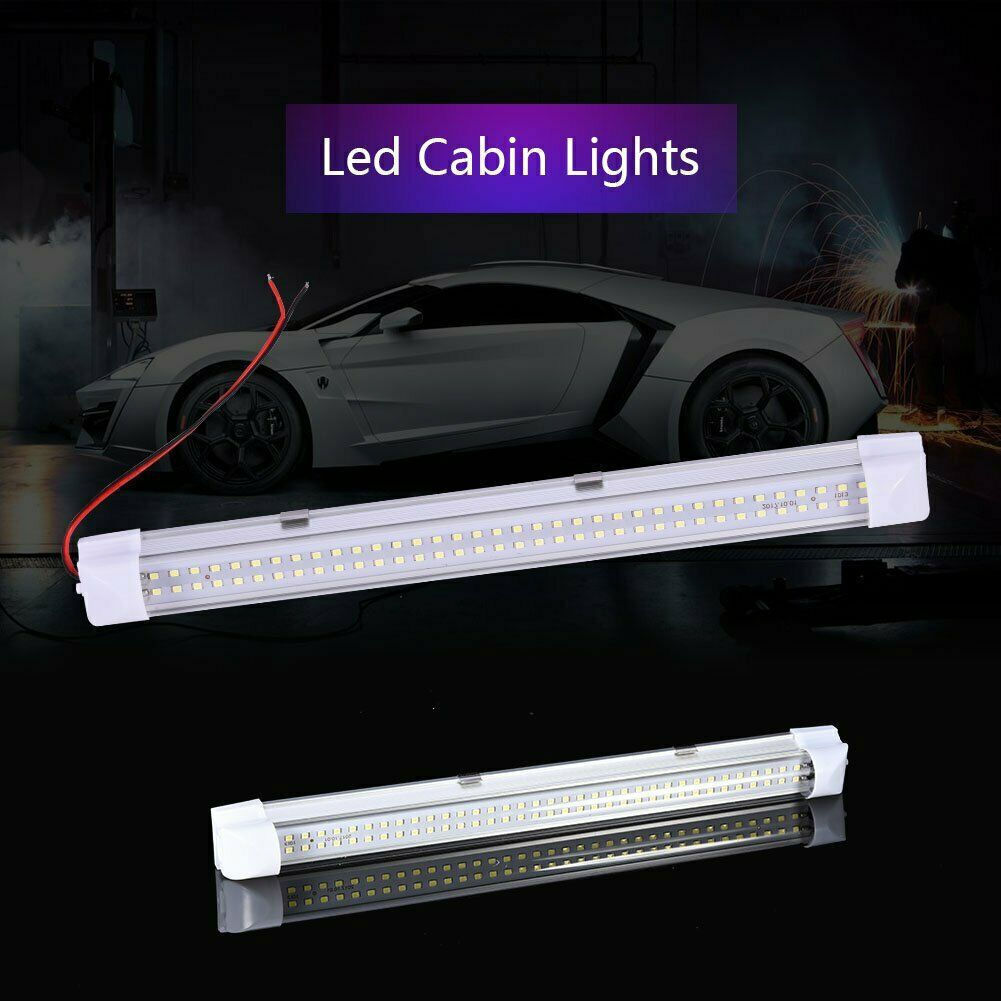 4PCS Bright 108 LEDs Ceiling Car Interior Strip Light Bar Lamp Trailer Camper