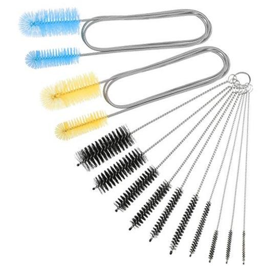 12 Pieces Aquarium Filter Brush Set Flexible Double Ended Hose Pipe Cleaning
