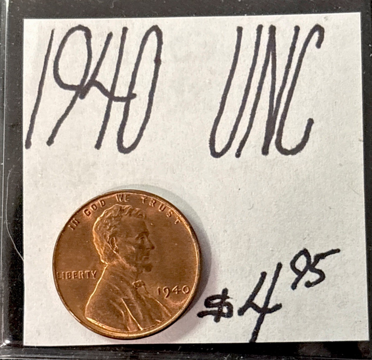 1940 Lincoln Wheat Cent (UNC) Uncirculated Condition! ENN Coins