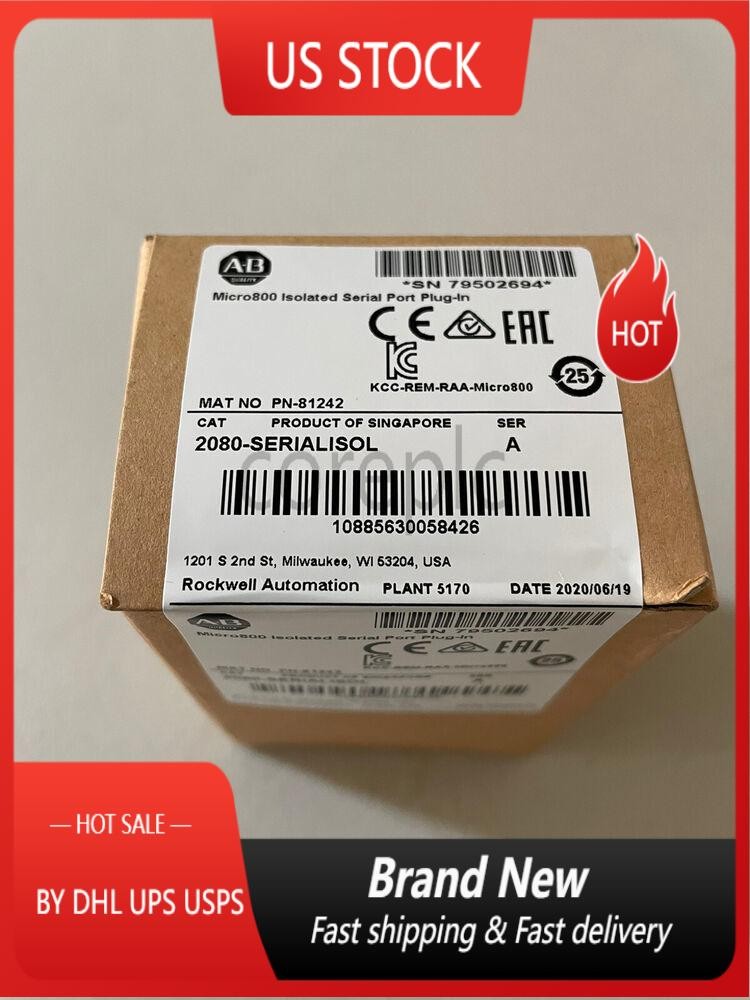 AB 2080-SERIALISOL NEW SEALED AB Micro800 Isolated Serial Port Plug-In Fast Ship