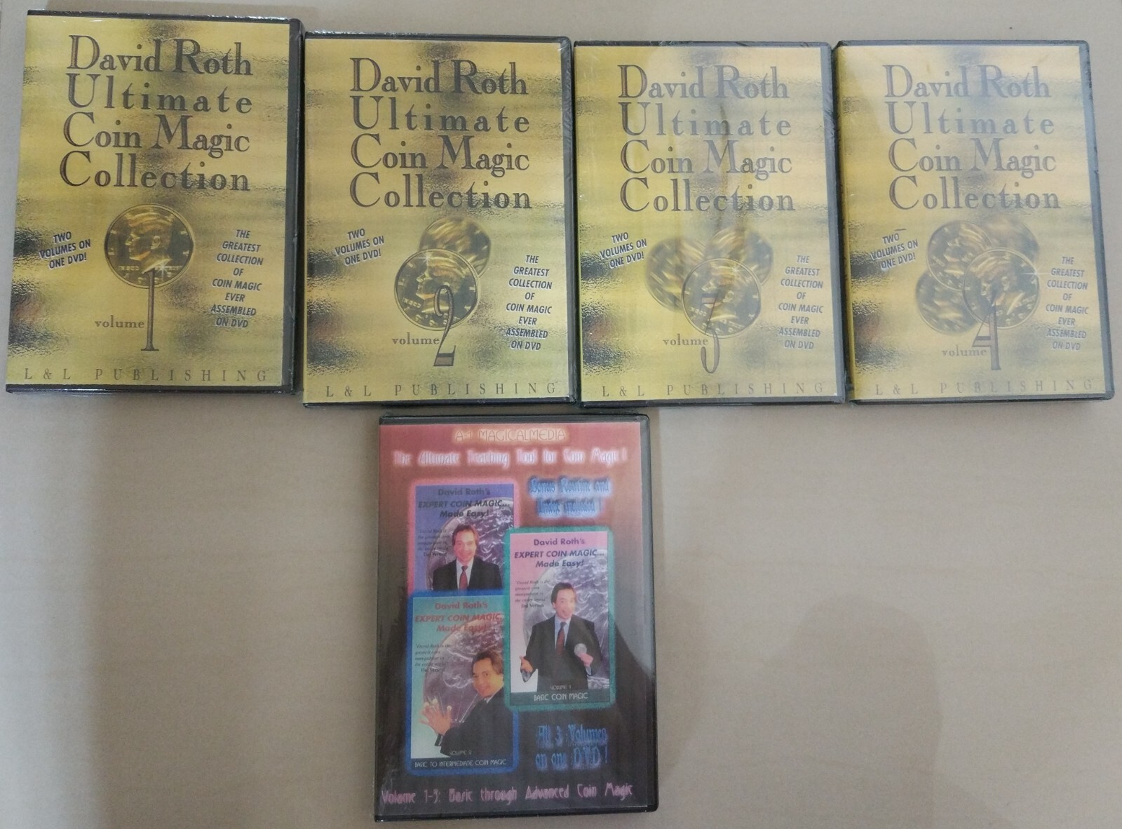 Original Sealed - Coin Magic David Roth 7 Volume 5 DVD Ultimate Coin Collection