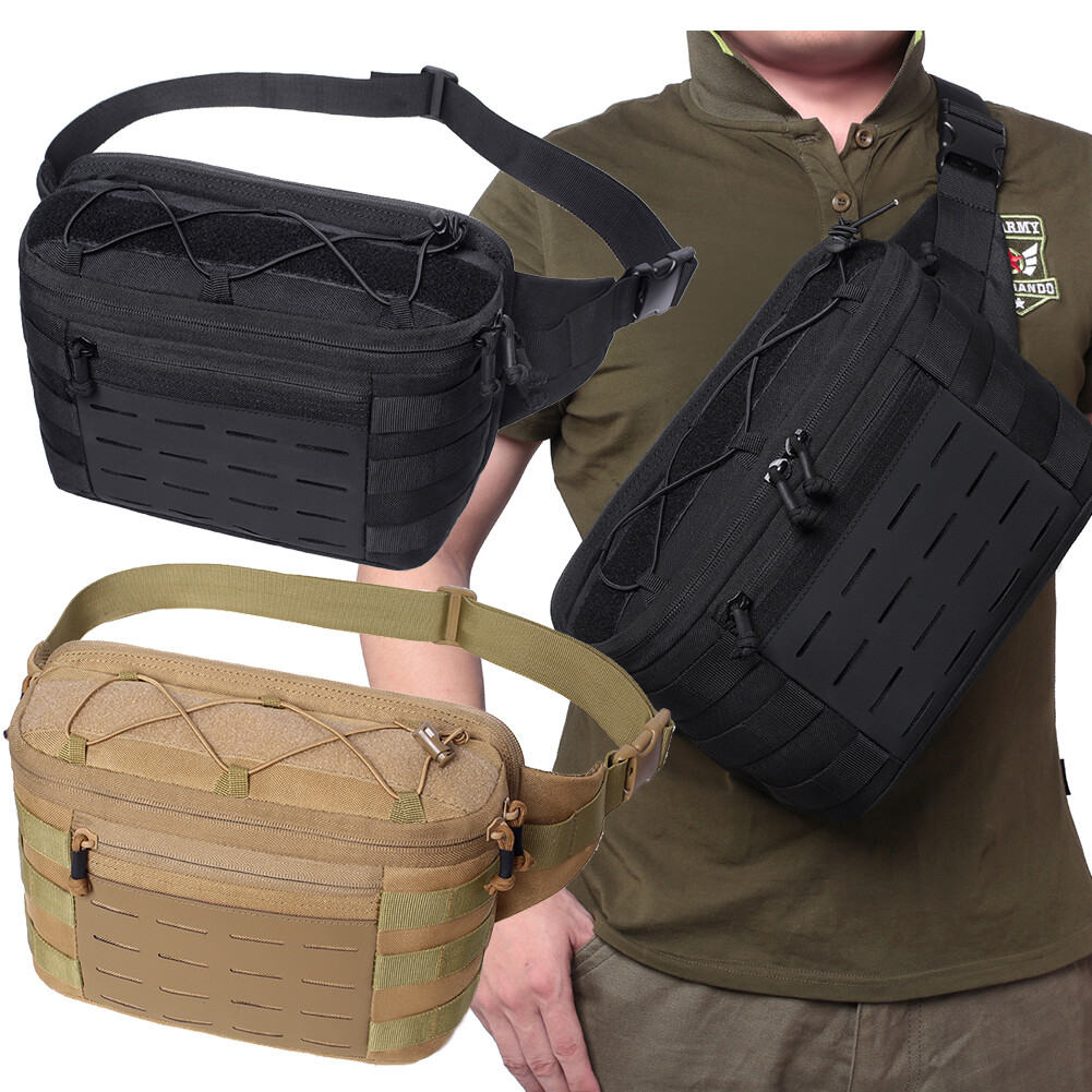 Tactical Waist Bags Adjustable Strap Fanny Pack for Hiking Camping Shoulder Bags