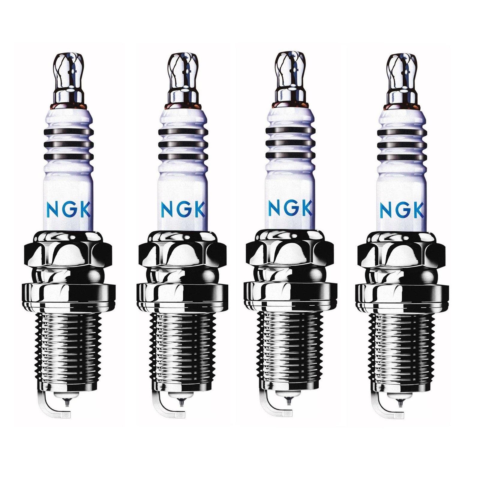 4 X NGK Copper Core Motorcycle / Bike Spark Plugs - JR9B