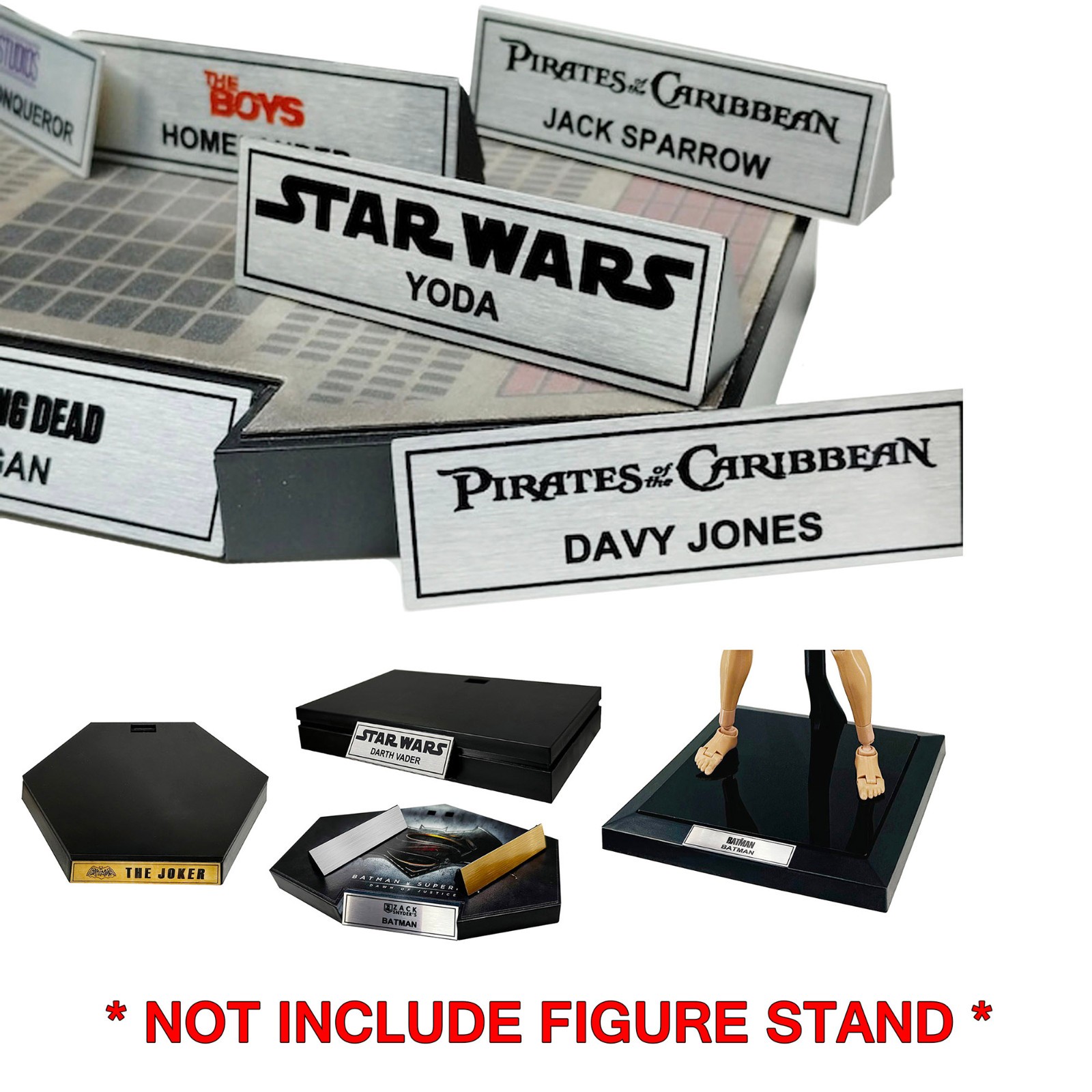 1/6 Scale Action Figure Display Stand Universal Stand Long Hexagon Customize