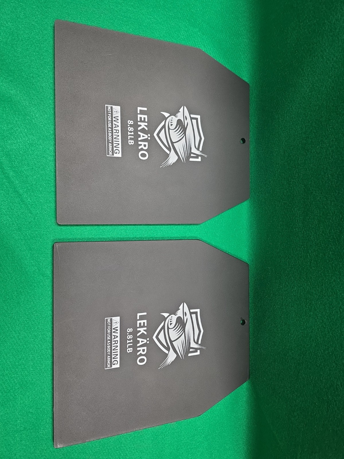 Weighted Vest Plates 9.8"x11" Steel Weight Plates (8.81LB X 2)