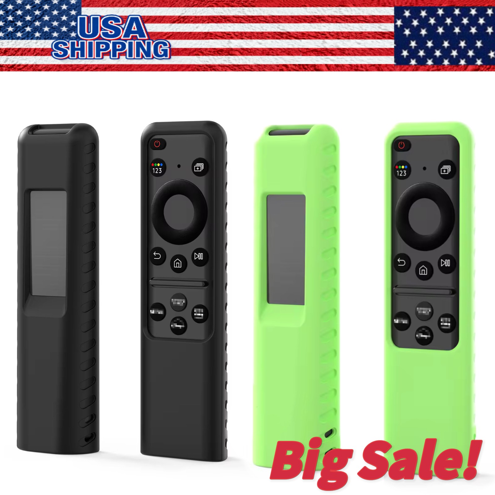 Silicone Protective Case Cover Skin for Samsung Smart TV Remote Controller Lot