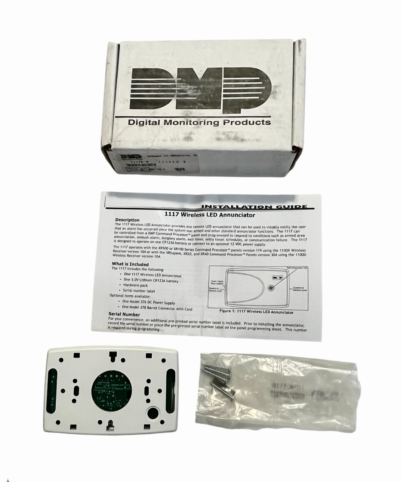 DMP 1117R-W Wireless LED Annunciator White