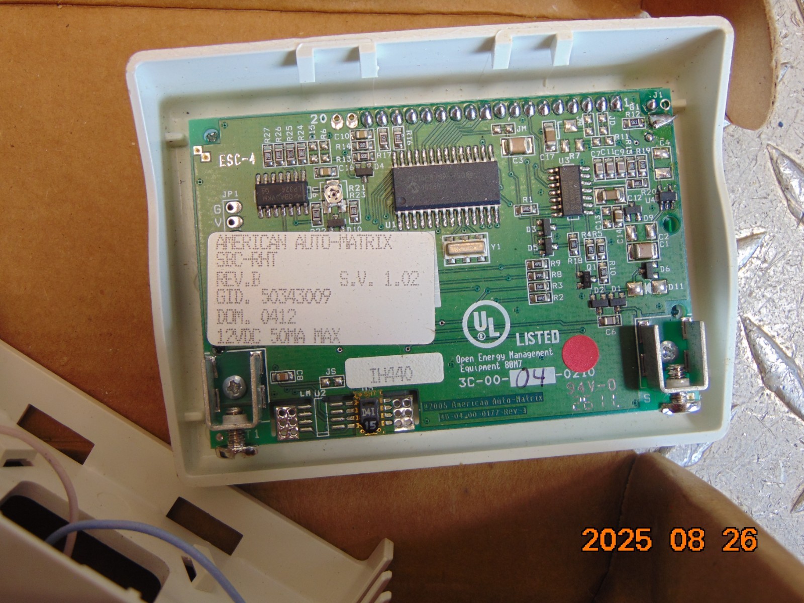 AMERICAN AUTO-MATRIX SBC-RHT RELATIVE HUMIDITY & TEMPERATURE SENSOR