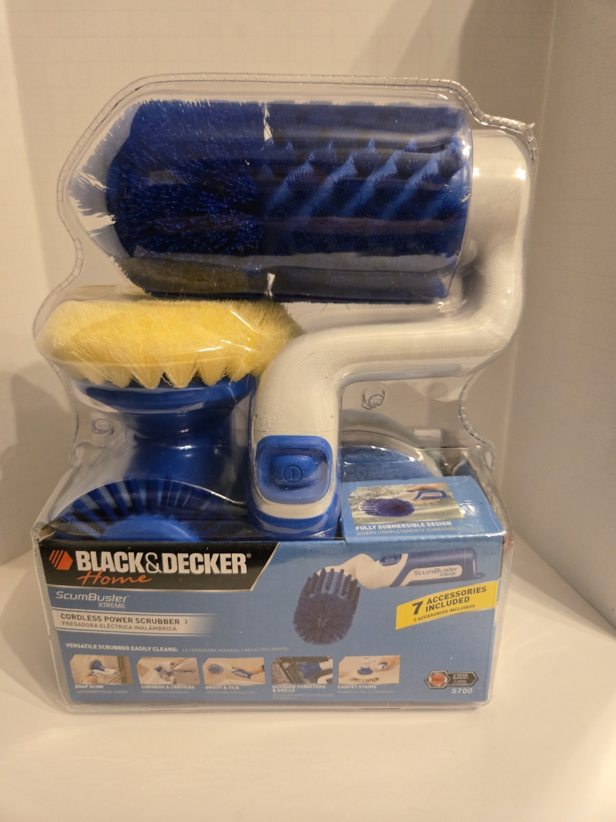 Black & Decker S700 Vintage ScumBuster Xtreme Cordless Power Scrubber *Brand New