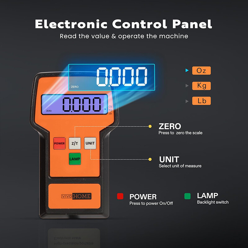 220lbs Digital Electronic Refrigerant Charging Weight Scale for HVAC with Case
