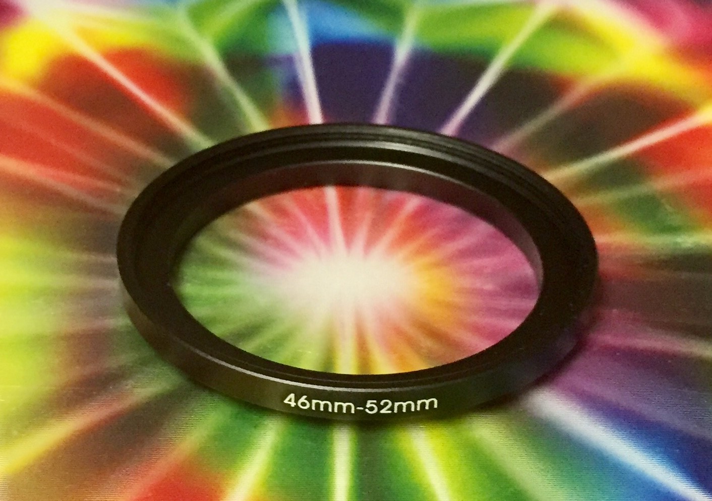 1 (ONE) ADAPTER-RING Black 46mm to 52mm 46-52 mm Step Up Filter Ring 46-52