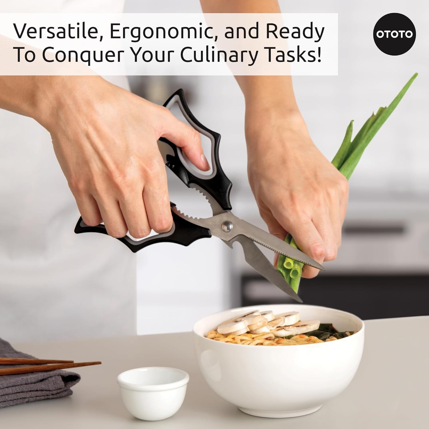 OTOTO Elizabat Bat Shaped Kitchen Scissors Gothic Style