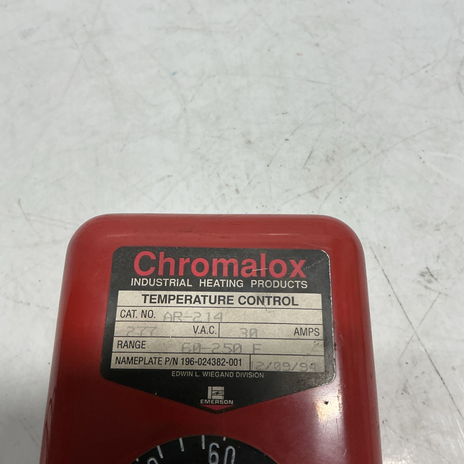 CHROMALOX AR-214 Temp control thermostat Z-306