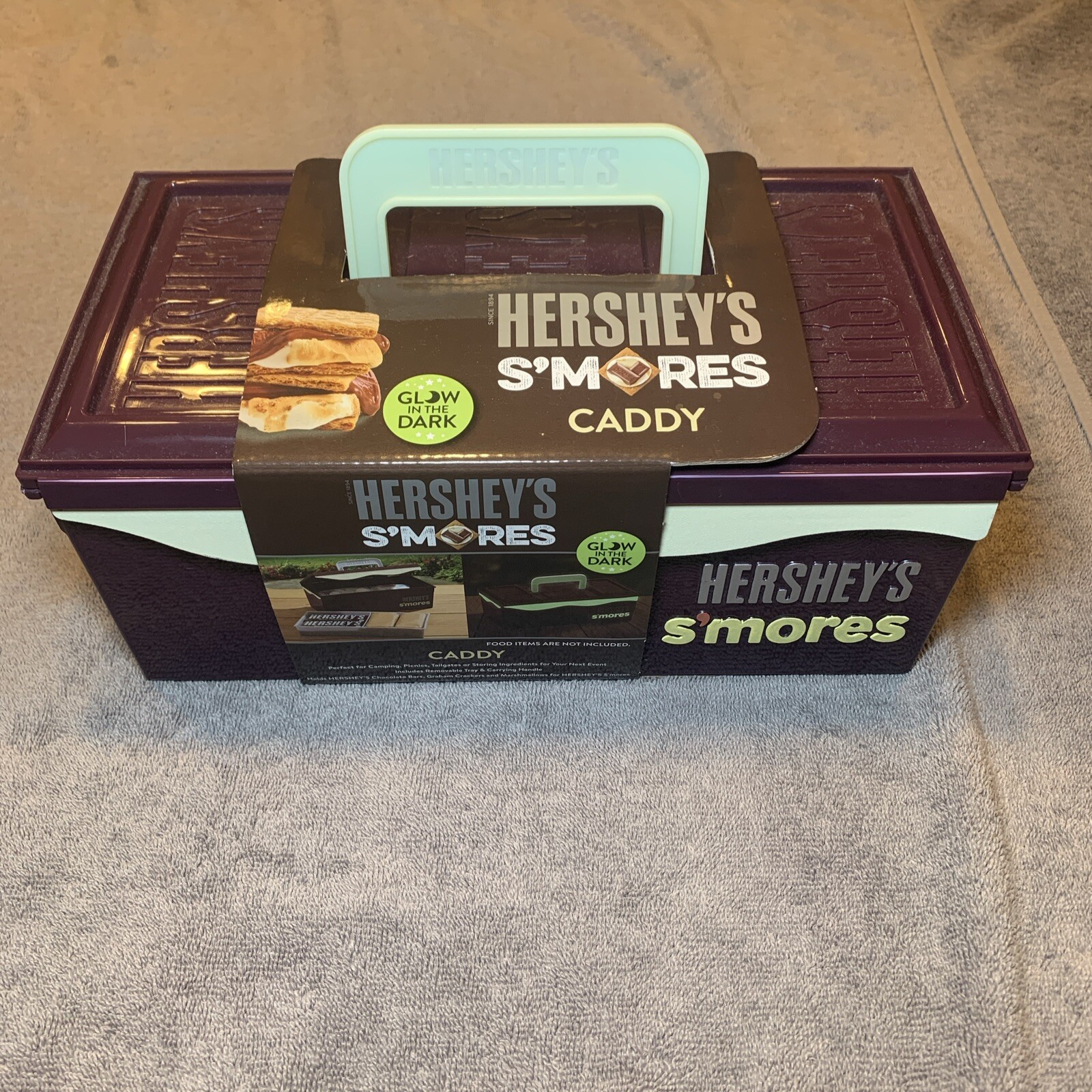 NEW Hershey's S'Mores Caddy Limited Edition Glow in the Dark Picnic Storage Box