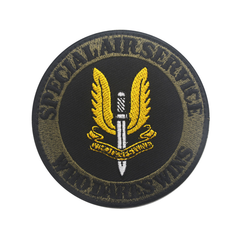 United Kingdom Special Air Service SAS WHO DARES WINS Hook&Loop Patch Forest