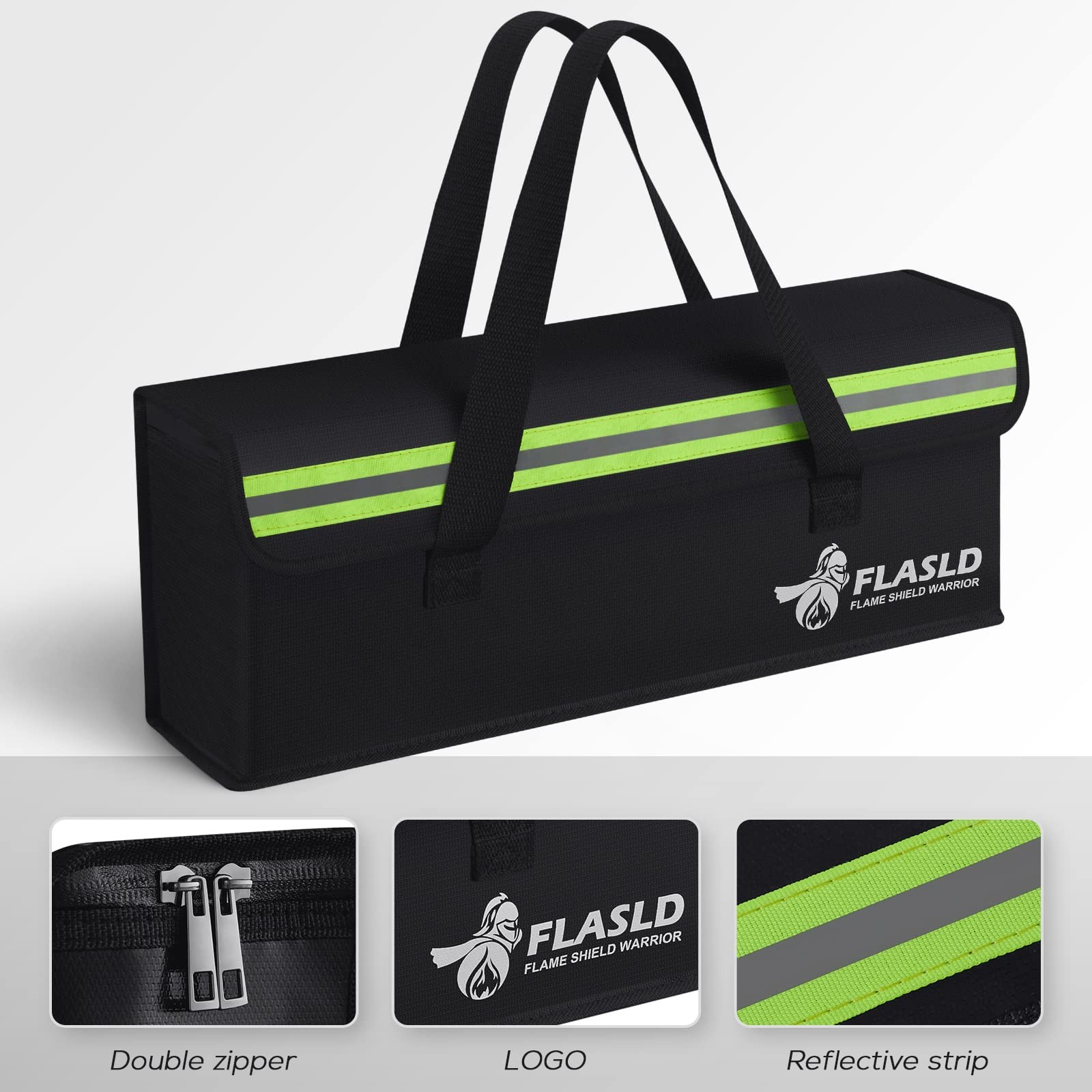 E-Bike Battery Safe Bag Explosionproof - Large Capacity Fireproof Lipo Bag for E