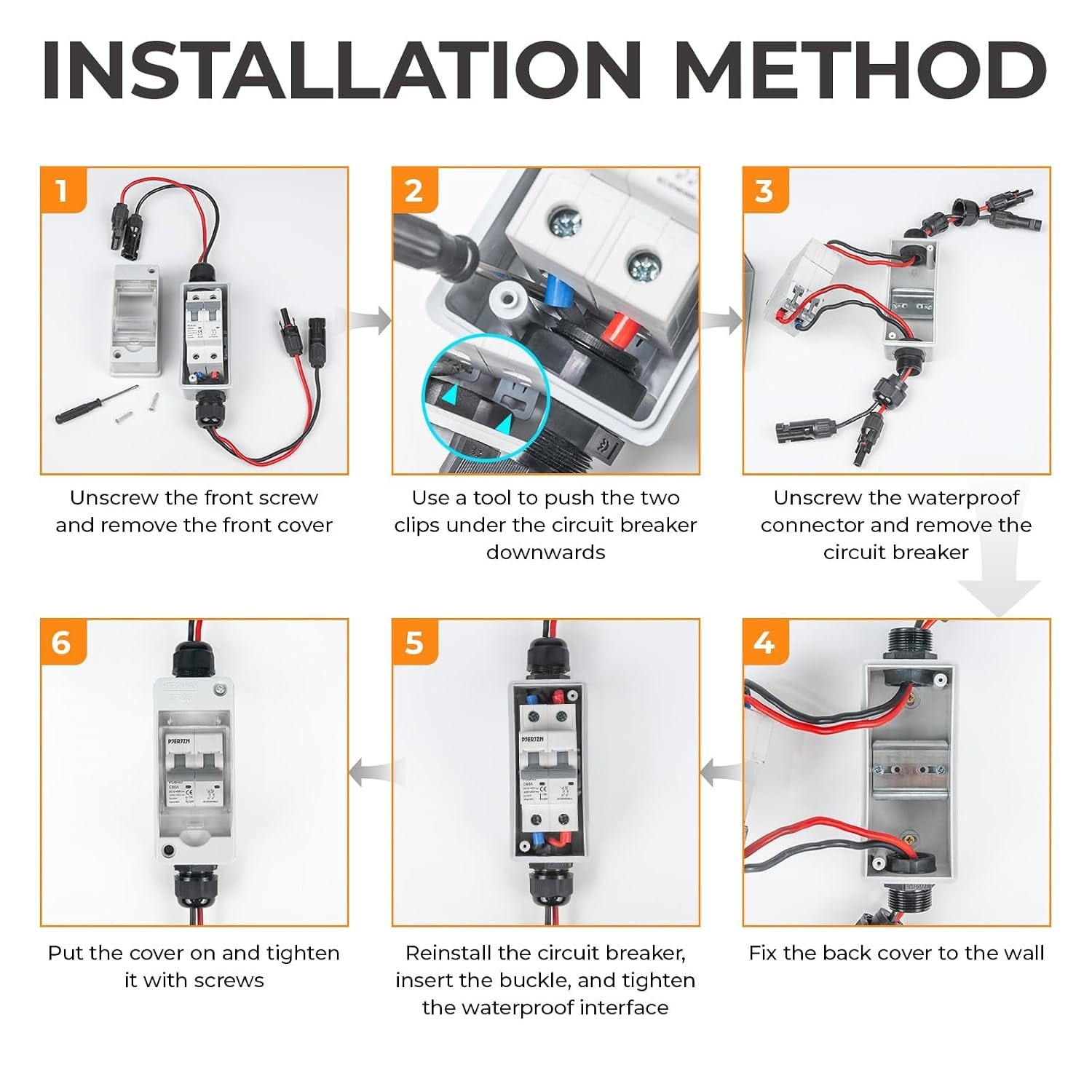 Easy-Install 1000V 60A Solar Disconnect Switch with Waterproof Features for RVs