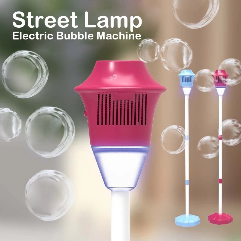 1pc Automatic Street Light Bubble Machine with LED Light for Party & Wedding