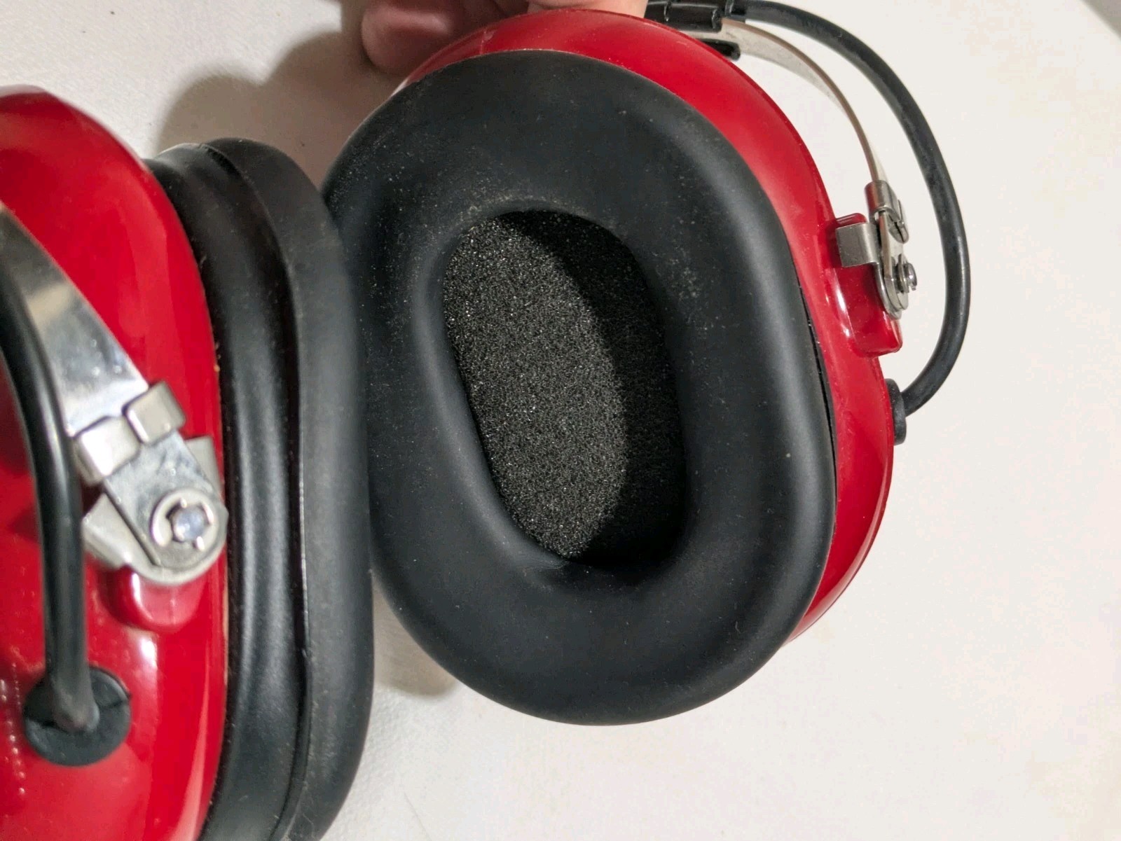 Aviation Communication Headset Model AC-250PNR Red Color