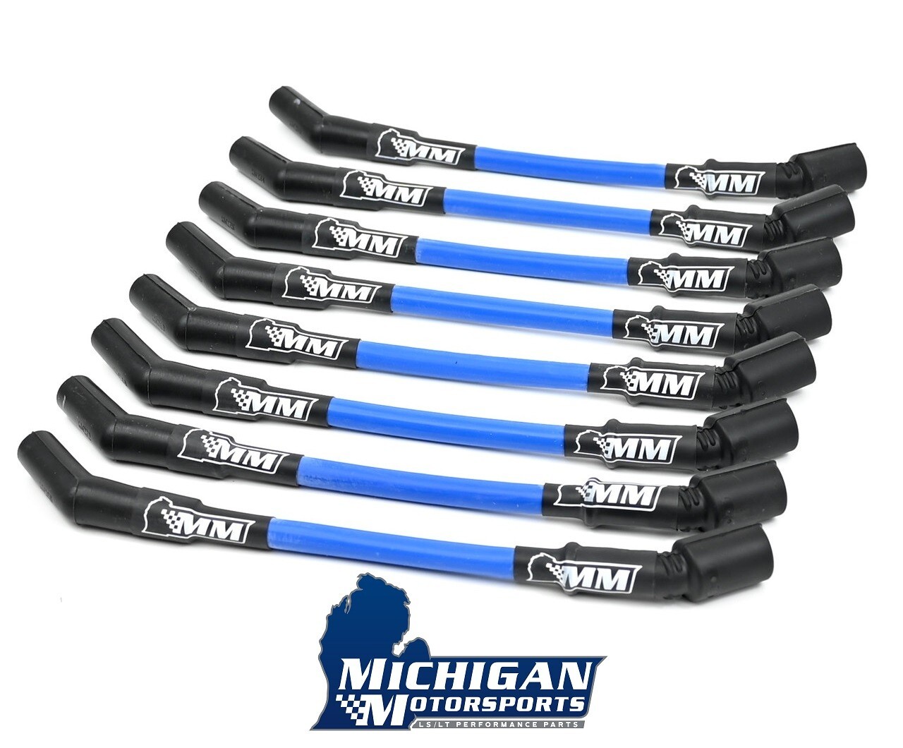 Michigan Motorsports LS Truck Spark Plug Wire Set -Blue 10mm LM7 LQ4 LR4 L33 LQ9
