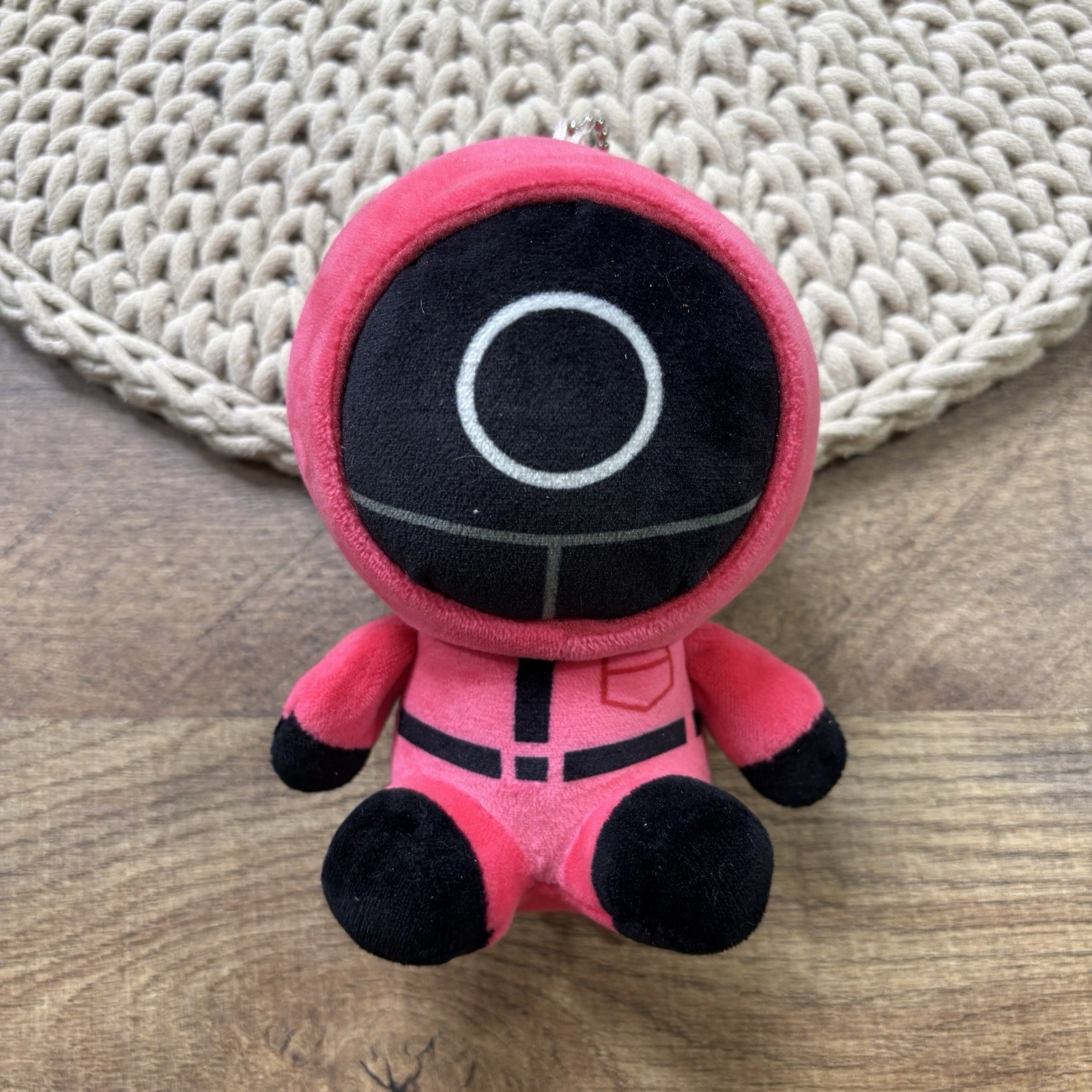 Netflix Squid Game Solider Circle Plush Keychain 5"