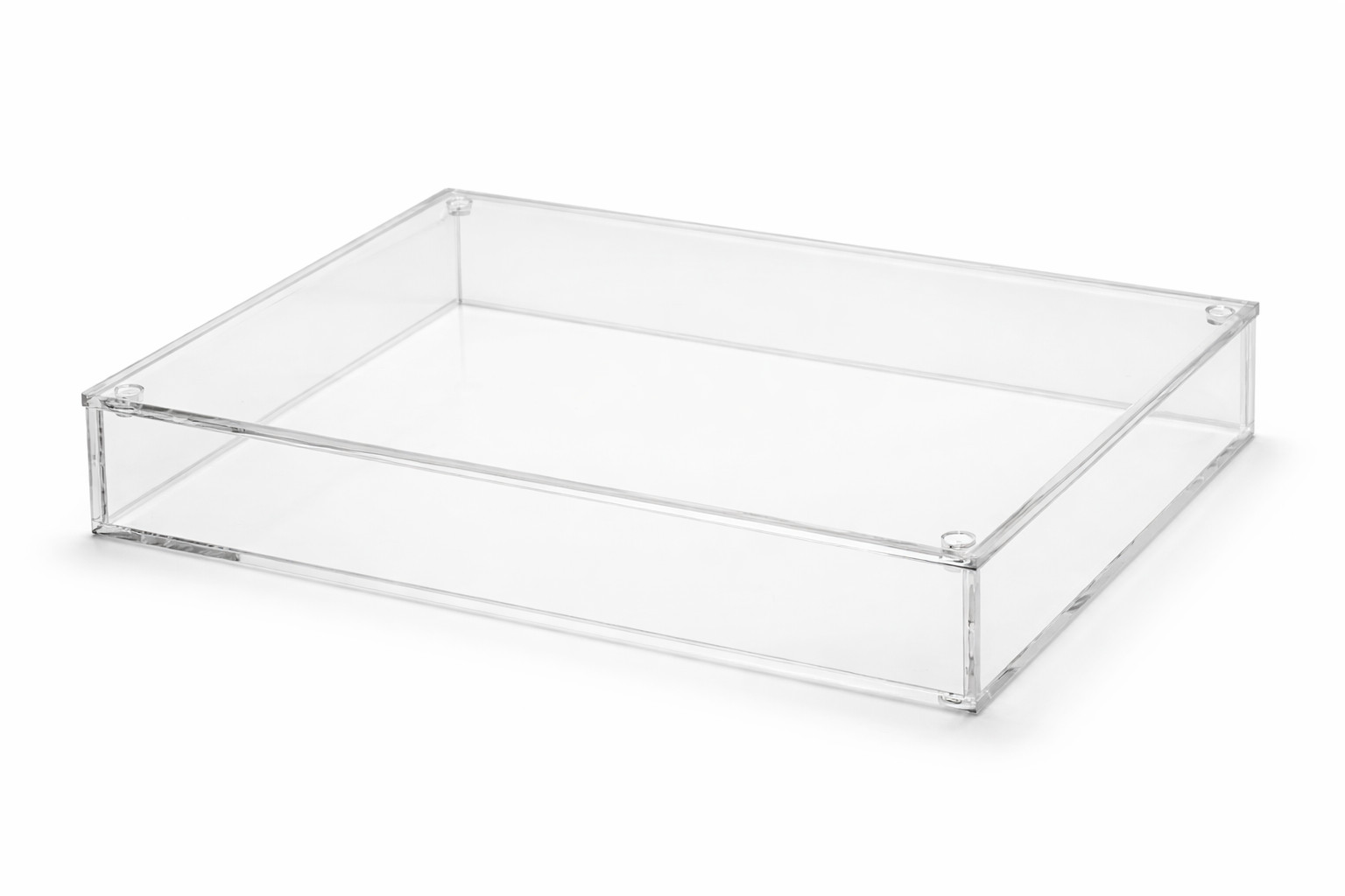 T’z Tagz Clear Acrylic Box w/ Fitted Lid Inner Dim. 12x6x4 Custom 1/8" Thick